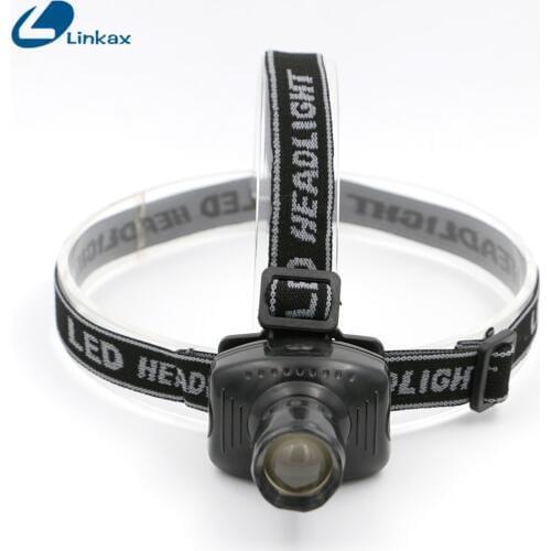 3 Mode Energy Saving LED Headlamp headlight Outdoor Sports Camping Fishing Head Lamp LED Flashlights Black