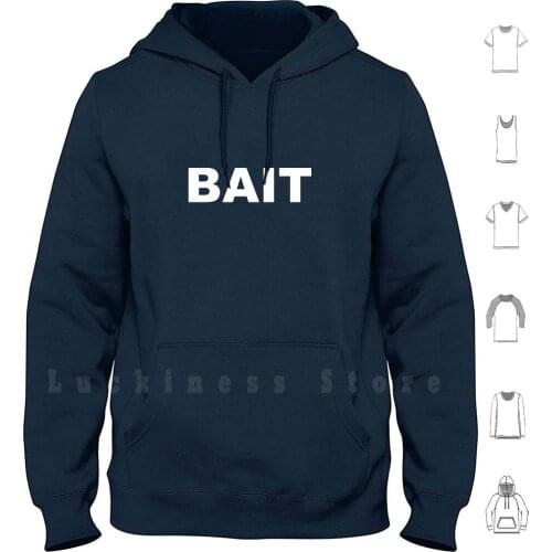 Bait - White On Black hoodies long sleeve Boy Better Know Bbk Grime Tempa T Skepta Jme Wiley Godfather Stormzy