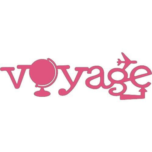 Voyage French Words Tourism Metal Cutting Dies Silver Stencil For Scrapbooking Album Photo Paper Card Craft Fun New