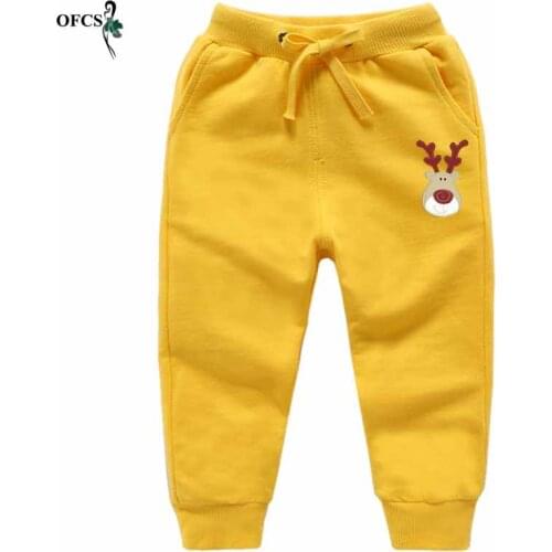 Boy Colorful Pants Korean Style Fashion Trends Autumn Cotton Sport Pants Enfant Garcon Kids Children Leisure Trousers 2-12 Years