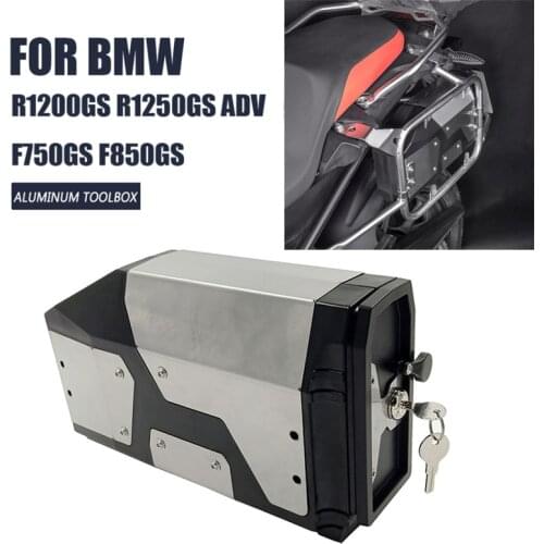 R1200GS Tool Box For BMW r1250gs r1200gs lc & adv Adventure F750GS F850GS for BMW r 1200 gs Left Side Bracket Aluminum box