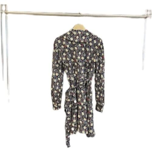 Spring and Summer 2021 New Dress Silk Long Sleeve Printing Luxury High Quality Sicily