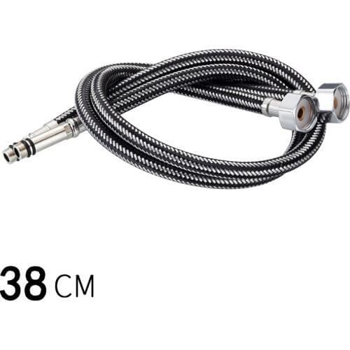 G1/2 G3/8 G9/16 38cm/58cm 1 pair Stainless Steel Flexible Plumbing Pipes Cold/Hot mixer Faucet Water supply pipe Hoses bathroom