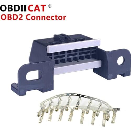 16pin obd2 connector OBD2 OBD 2 16Pin Female angle Connector OBD Female Wire Sockets Connector obdii connector