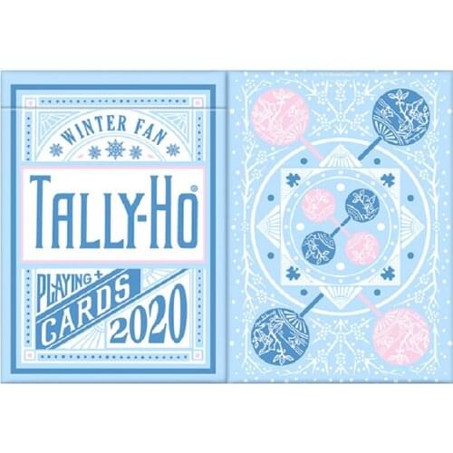 2020 Tally-Ho Winter Fan Back Playing Cards USPCC Bicycle Cardistry Deck Poker Size Card Games Magic Tricks Props for Magician