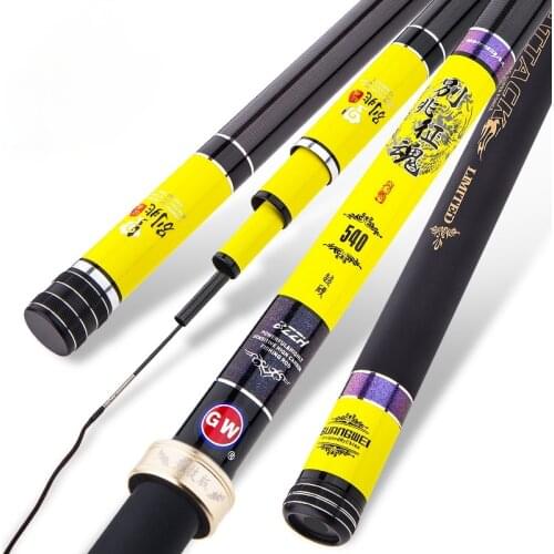 3.6m 4.5M 5.4m 6.3m 7.2m Hand Rod 28 Tonalty Taiwan Fishing Olta Vara De Pesca High Carbon Fiber Carp Fish Canne for Black Pit