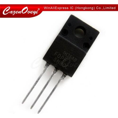 5pcs/lot 5N80 FQP5N80 FQPF5N80 P5NK80Z P5NK80ZFP TO-220F In Stock