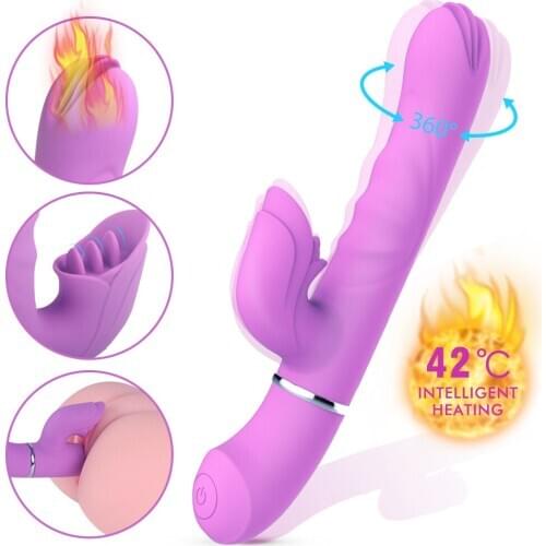 7 frequency Vibrating stick masturbation double head vibrating massage stick Couple flirting sex games G-spot stimulation