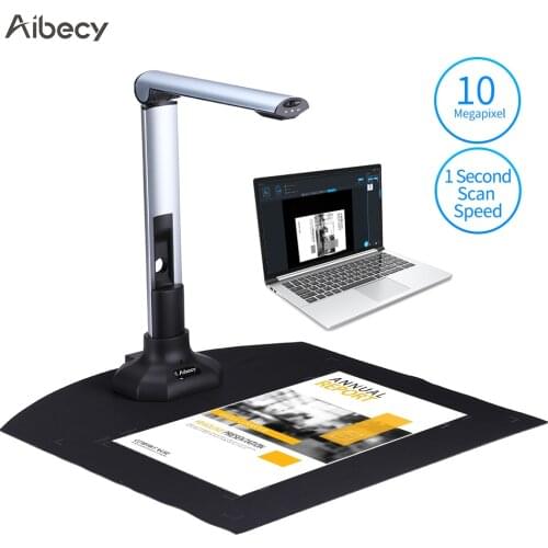 A3 Book & Document Camera Scanner Capture Size A3 HD 10 Mega-pixels USB 2.0 High Speed Scanner with LED Light for ID Cards Books