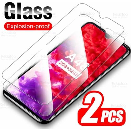 A48 Glass 2pcs Protective Tempered Glass For Itel A48 A 48 Itela48 6.10" Screen Protector HD Safety Armor Full Cover Phone Film