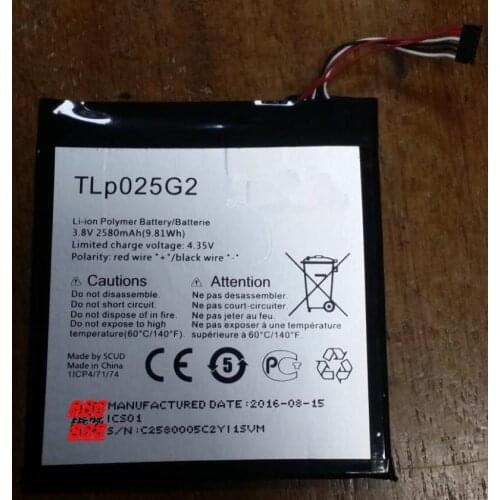 2580mAh TLP025G2 Battery For Alcatel One Touch Pixi 4 7.0 9003X Batteries With Tools