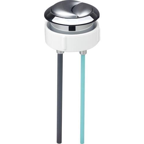 Toilet Accessories 48mm Toilet Double Flush Round Head Button Electroplated Water Tank Switch
