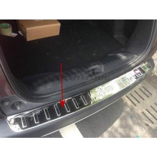 Car-covers High quality stainless steel Rear door threshold Protector Sill fit For 2014-2018 Peugeot 2008 Car styling