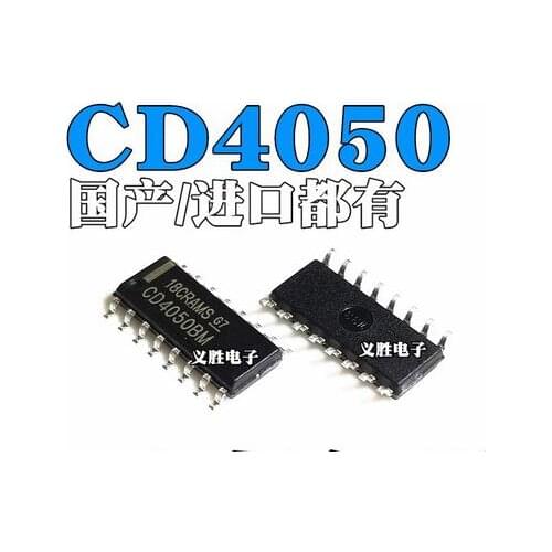 Free shipping 100PCS HCF4050 HEF4050BT CD4050BM SOP16
