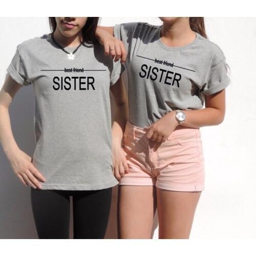 Bff t shirt best friend sister tumblr shirt aesthetic Girls fashion Bff t casual top tees best friend couple t shirt