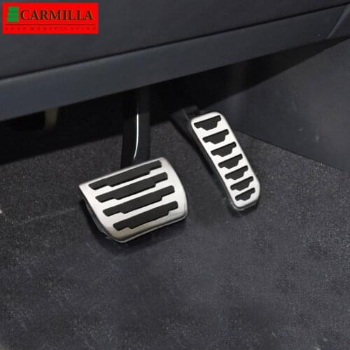 Carmilla Car Rest Brake Accelerator Fuel Gas Pedal Cover Pad Foot Dead Pedals for Land Rover Range Rover Evoque 2012 - 2020