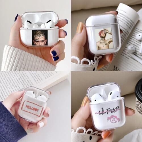 Lil Peep Hellboy R&B Rap Pop Earphone Case For Apple iPhone Charging Box For AirPods Pro Hard Clear Cover Protective Accessories