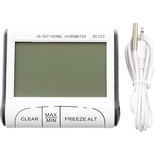 DC103 Digital LCD Portable Indoor Outdoor Thermometer Hygrometer