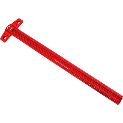 Woodworking Scriber T Type Woodworking Hole Positioning Crossed Gauge T-Type Ruler 16in/24in for Carpenter