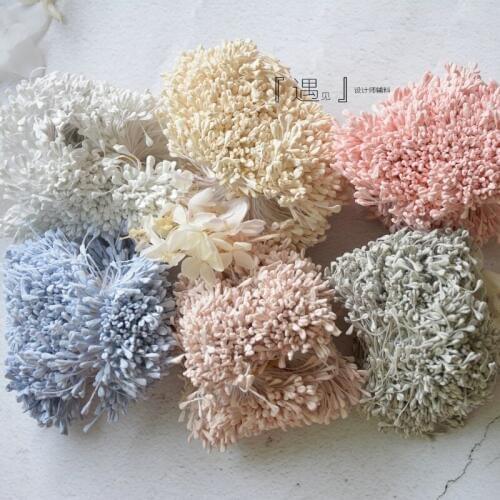 DIY Ribbon Flower Burning Special Matte Flower Malt Flower Core Sen Female Bride Bridal Head Making Flower Accessories