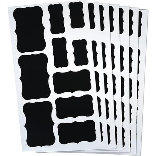 Chalkboard blackboard label removable and self-adhesive sticker label Vinyl Chalkboard Label Sticker bottle jars organization