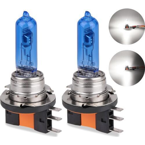 1PC 12v 6000k White H15 halogen bulb 55W DRL Head Lamp Replacement Lamp Lights 12V