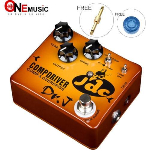 JOYO Dr J D-JDC COMPDRIVER Jose de Castro Signature Overdrive and Compressor Effect Guitar Pedal with Guitar Pedal Connector