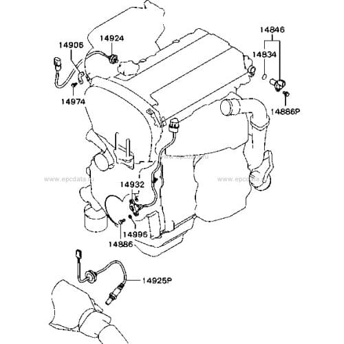 Oxygen Sensor/ Lambda Sensor For Mitsubishi Airtrek CU2W 4G63T MN122063