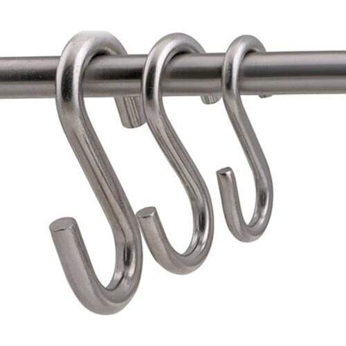 M2 M3 M4 M5 M6 M8 M10 Stainless Steel S-hook Hardware Wire S hooks up 2mm-10mm WD 30.7mm-110mm Length