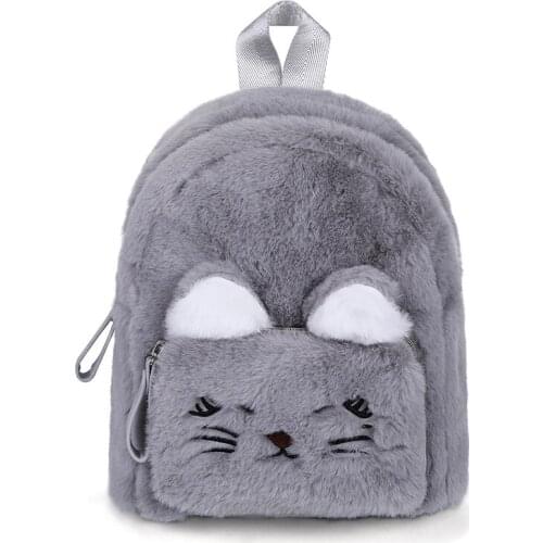 Fashion cute soft light skin childrens bag backpack cat ears childrens school bag backpack