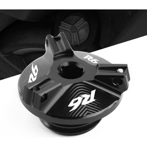 Motorcycle CNC Engine Oil Cap Bolt Screw filler cover For Yamaha R6 YZF-R6 1999-2019 2018 2017 2016 Motorcycle Accessories Engin