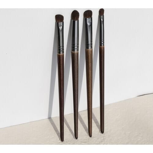 OVW Makeup Brushes 4PCS Eye Makeup Brush Set Eyeshadow Blending Eyebrow Brush Horse Hair Cosmetic Tools