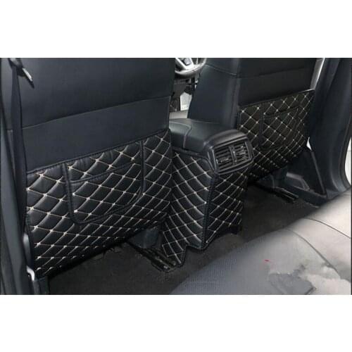 Car armrest box Back row anti kicking pad holster Artificial Leather For Nissan X-Trail X Trail T32 Rogue 2014- 2019