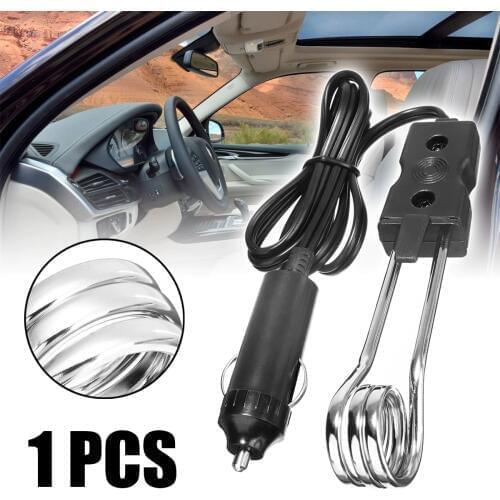 1pc Portable 12V Electric Car Boiled Immersion Water Heater Traveling Camping Picnic Heaters for Warming Liquids