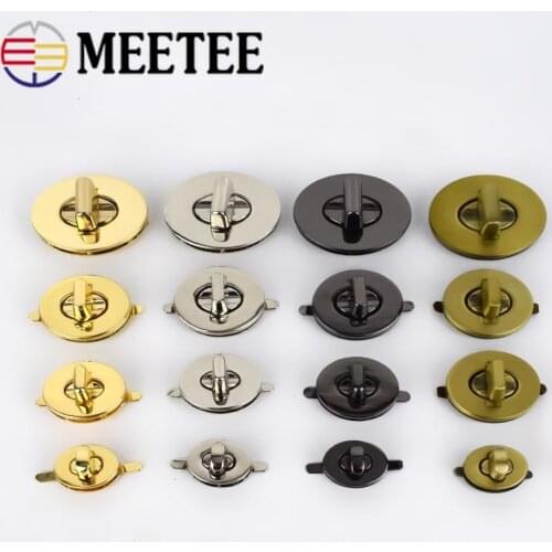 2/4Sets Twist Locks For Bag Handbag Metal Closure Lock Snaps Purse Clasp Buckles Handmade Bag Accessories DIY Leather Craft