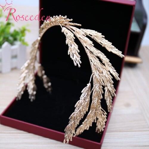 Baroque Queen Bride Headband Princess Hairband Wedding bridal Hair Accessories Jewelry Tiara RE3818