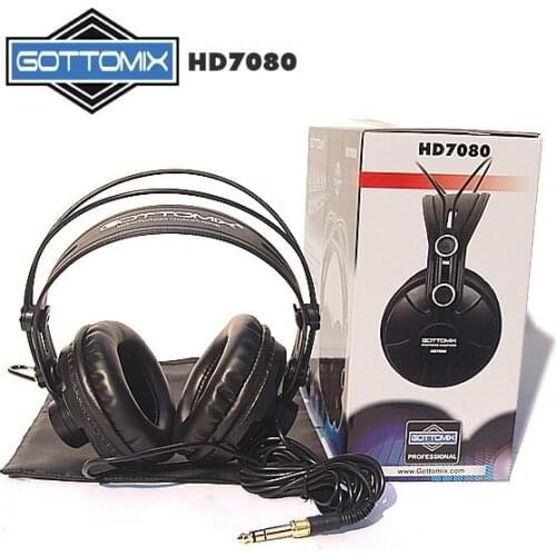Gottomix HD7080 Professional Closed-Back Circumaural Monitor Studio Headphone Self Adjustable Headband Comfortable Listening
