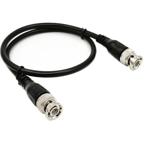 Pure Copper BNC Male To Male Straight Crimp Q9 Head HD Monitor Line Double-head Video Cable 0.5 M / 2M Jumper