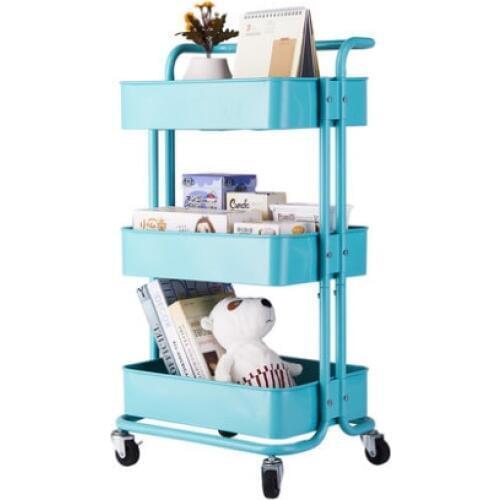 Storage Rack, Floor Trolley, Kitchen, Movable Wheeled Baby Products Storage Rack, Suitable For Domestic Trolley