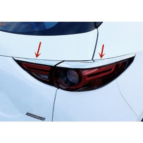 For Mazda CX-5 2017-2020 High-quality ABS Chrome Taillight eyebrow Decorative strip Anti-scratch protection Car styling