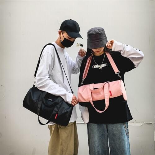 High Capability Waterproof Portable Lightweight Duffle Luggage Concise Fitness Bag for Short Trip F045