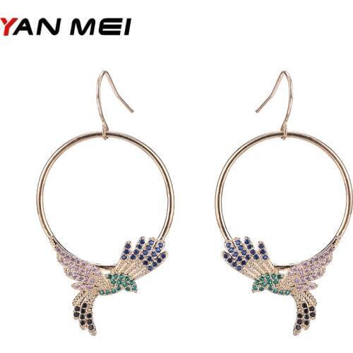 Bird Eagle stud Earrings Elegant Fly Earring For Women Brincos Pendientes Mujer For Party YME7660