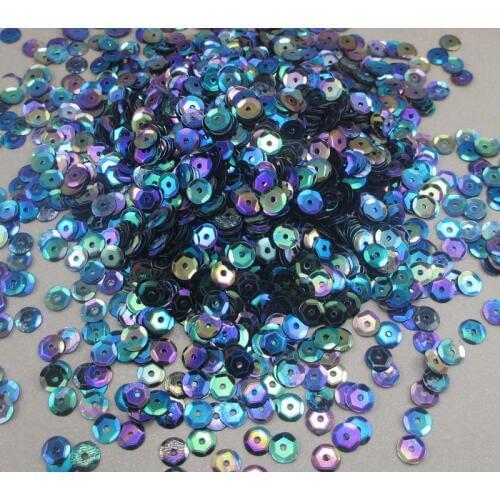 10000pcs 6mm Polychrome Flake Sequin Confetti Bags clothing nail shoes decorative