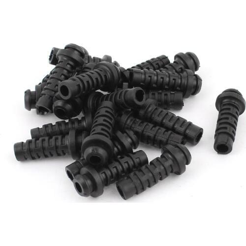UXCELL 20Pcs/lot 14# 27mmx7mmx4mm Micro Rubber Strain Relief Cord Boot Protector Cable Wire Sleeve Hose For Cellphone Charger
