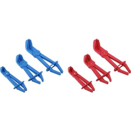 3Pcs Plastic Flexible Hose Clamp Tool Set Brake Fuel Water Line Clamps Plier Kit Hands Tool Multitool