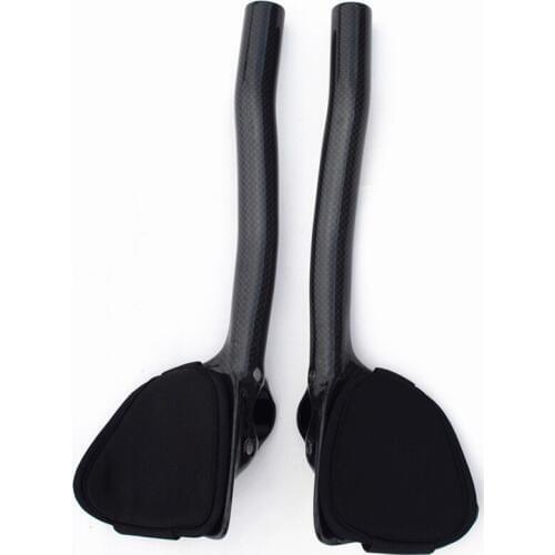3k matte gloss road bike full carbon rest handlebar bicycle extended TT style rest handlebars Aero Bike Handle Bars