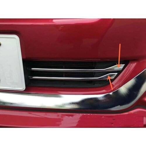 4pcs ABS Car Front Bumper Grill lower Cover Trim Sticker Fit For Toyota Roomy 2016