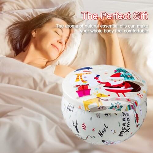 8PCS/Set Christmas Scented Candles Aromatherapy Candles Smokeless Soy Wax Vegetable Essential Oil Candle For Christmas Cute