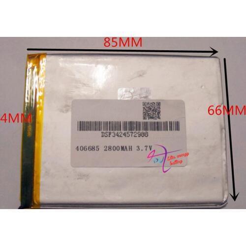 The tablet battery A new article 3.7 V lithium polymer battery 2800 mah 406685 ma tablet battery 346686
