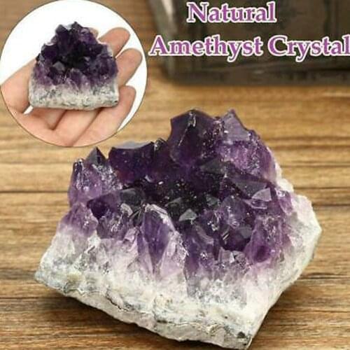 Amethyst Rough Stone Ornament Purple Water Block Flower Amethyst Giving Decoration Cluster For Gift Home Specimen Crafts F5X6